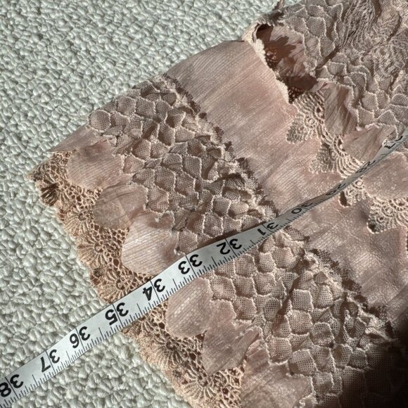 Bianca Nygard ,Lacy Dress Petite 12 Blush Pink -Flapper, BOHO, whimsy fairy y2k - Picture 15 of 16